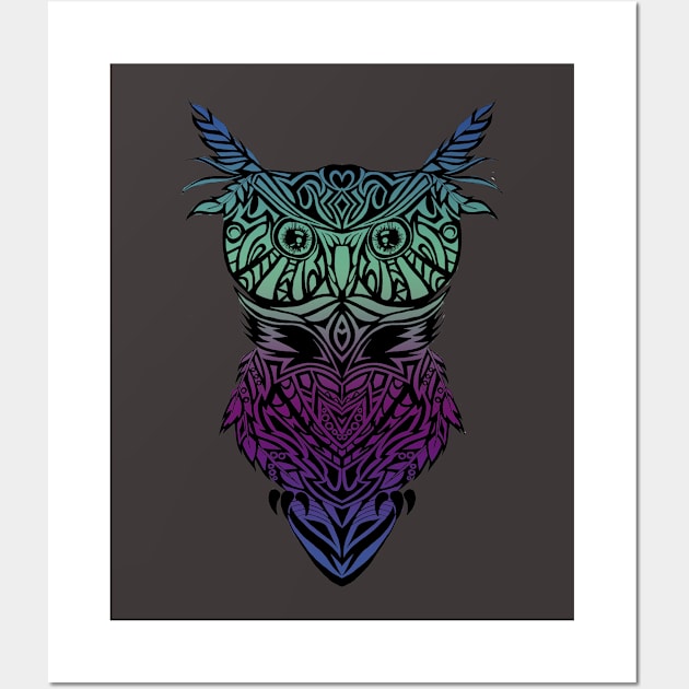 Tribal Owl Wall Art by Lauren27